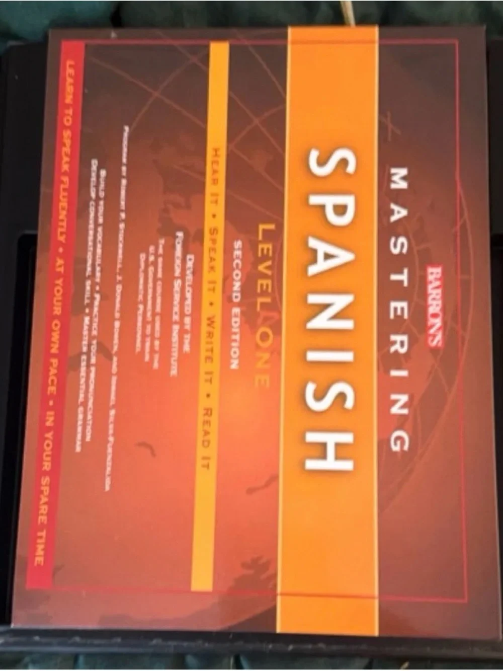 Barron's Mastering Spanish Level One - Orange & Brown CD set